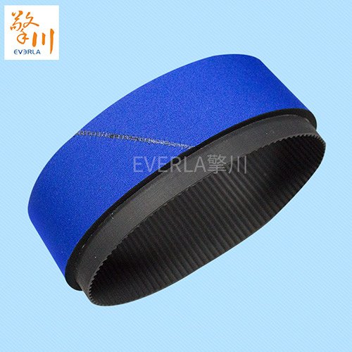 橡膠同步帶加藍(lán)布泡棉：貼標(biāo)機標(biāo)簽定位的緩沖傳輸選擇